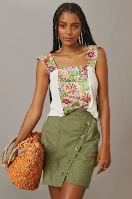 Tiny Marin Floral Embroidered Tank | Anthropologie (US)
