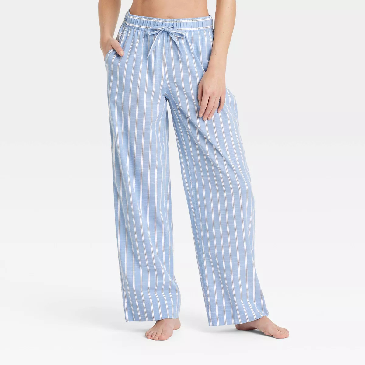 Women's Striped Cotton Blend Pajama Pants - Auden™ | Target