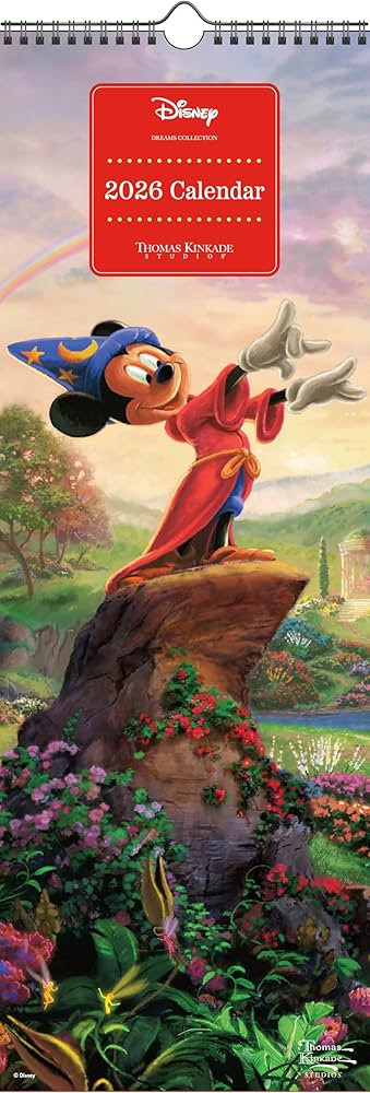 Disney Dreams Collection by Thomas Kinkade Studios 2026 Slim Calendar | Amazon (UK)