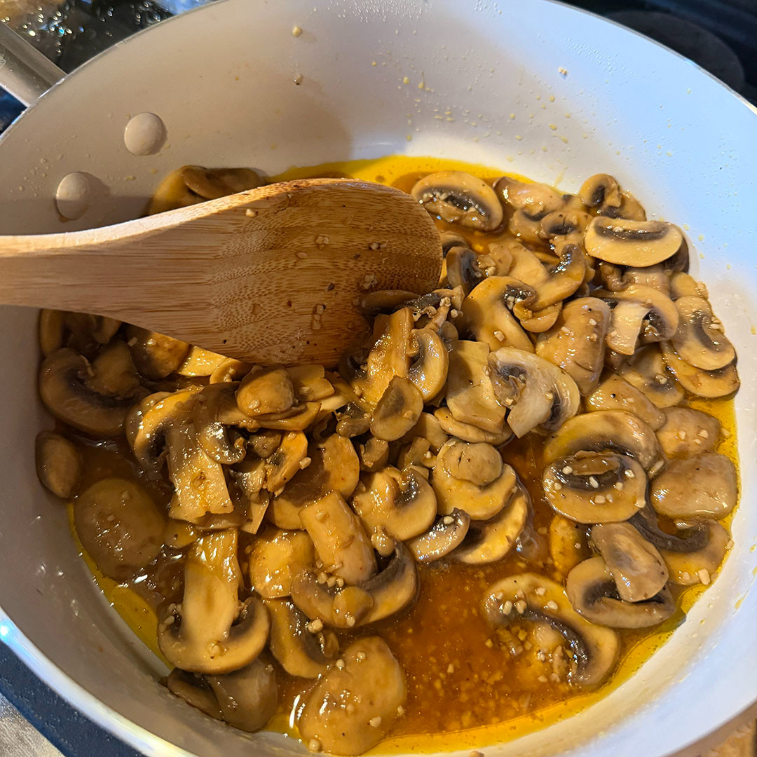 Loving this sauté pan for making sauteed mushrooms. My sauteed mushrooms recipe works well on burgers, pasta, meats and more! I use one cup mushrooms, paprika, black pepper, olive oil and diced garlic. Of course, they turn out best using this sauté pan which is ceramic, non-stick, and non-toxic. It makes cooking and clean up so easy! Love! 

 #LTKfoodie #LTKHome