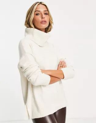 Vero Moda roll neck sweater in cream | ASOS | ASOS (Global)