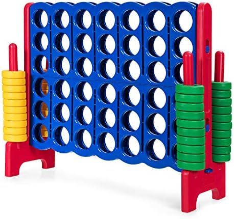 ARLIME Giant 4 in a Row Connect Game, 47'' Jumbo 4-to-Score Toy Set W/ Quick-Release Lever, Build... | Amazon (US)