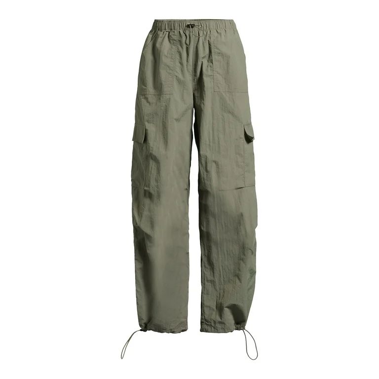 No Boundaries Juniors’ Parachute Pants, Sizes XS-XXXL, 29.5" Inseam | Walmart (US)