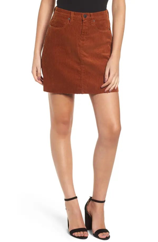 Corduroy A-Line Miniskirt | Nordstrom