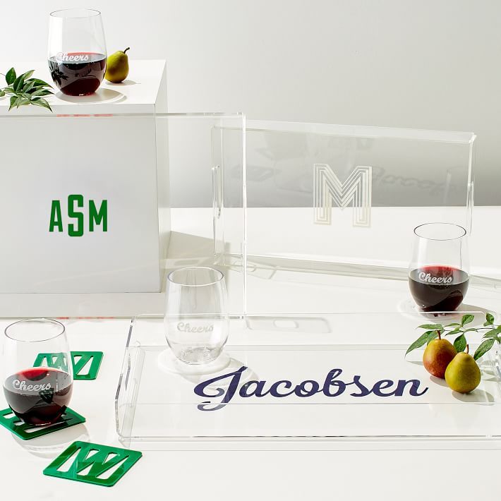 Etched Acrylic Tray | Mark and Graham