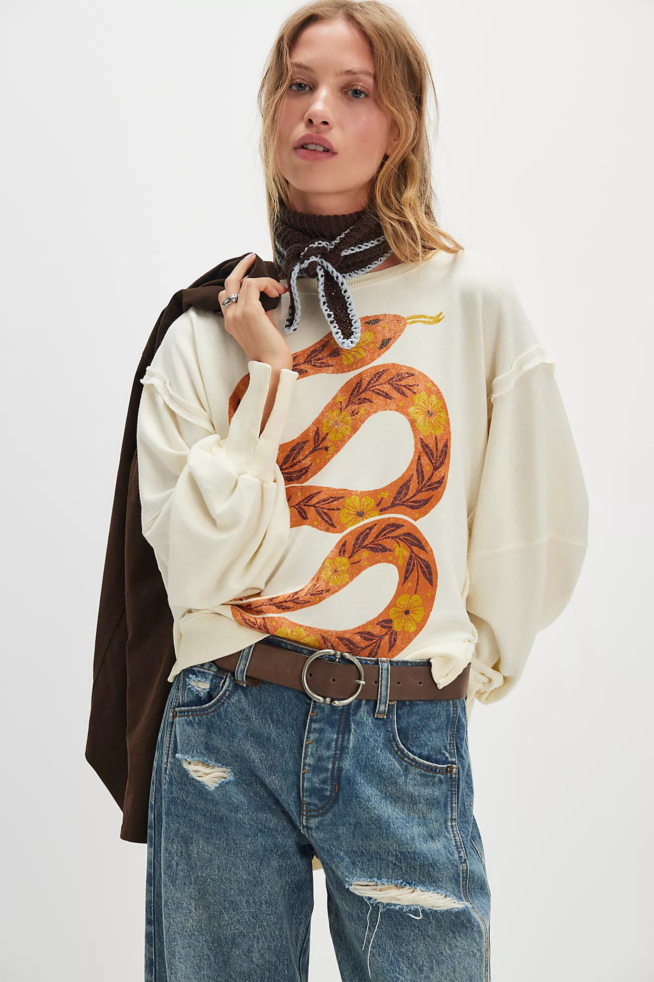 We The Free Graphic Camden Pullover | Free People (Global - UK&FR Excluded)
