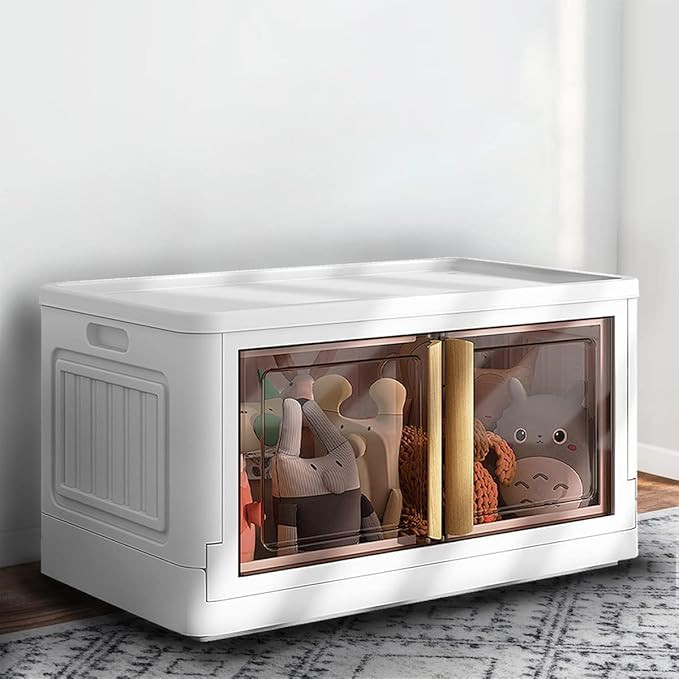 Storage Bins with Lids-13Gal Plastic Storage Bins, Large Storage Containers, Collapsible Storage ... | Amazon (US)