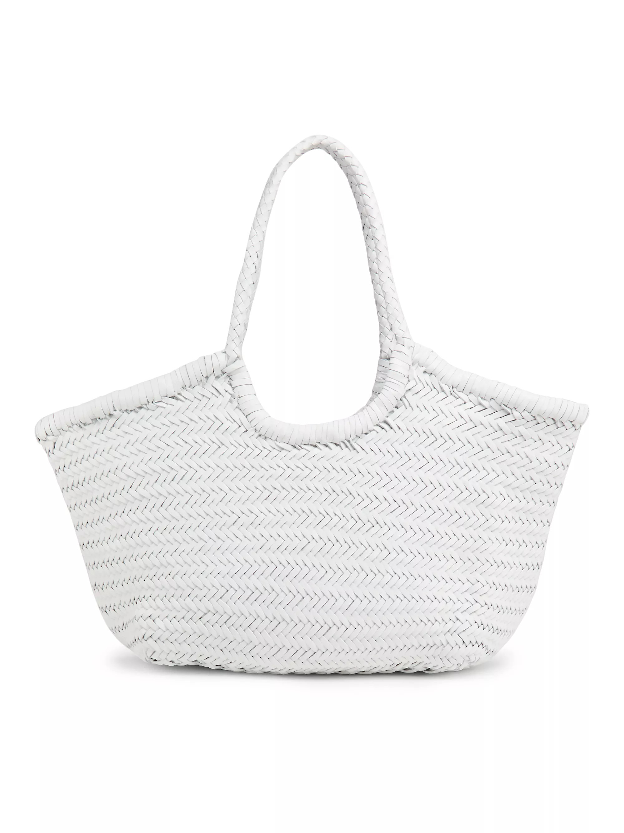 Nantucket Woven Leather Basket Bag | Saks Fifth Avenue