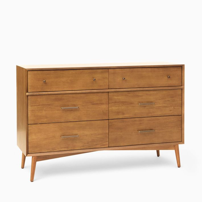 Mid-Century 6-Drawer Dresser (56") | West Elm (US)