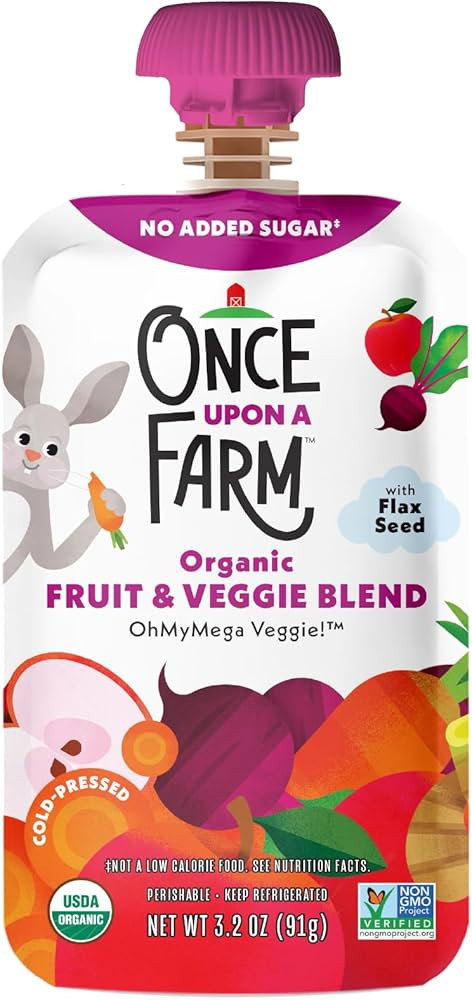 Once Upon a Farm, Organic OhMyMega Veggie, 3.2 Ounce | Amazon (US)