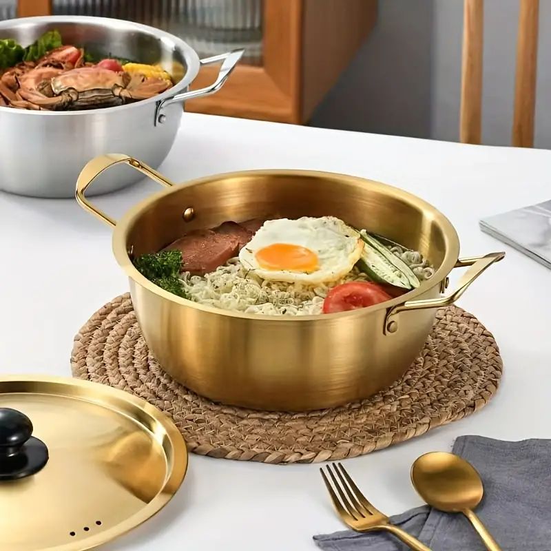 1pc Korean Stainless Steel Instant Noodle Cooker, Instant Noodle Cooker, Restaurant Special Doubl... | Temu Affiliate Program
