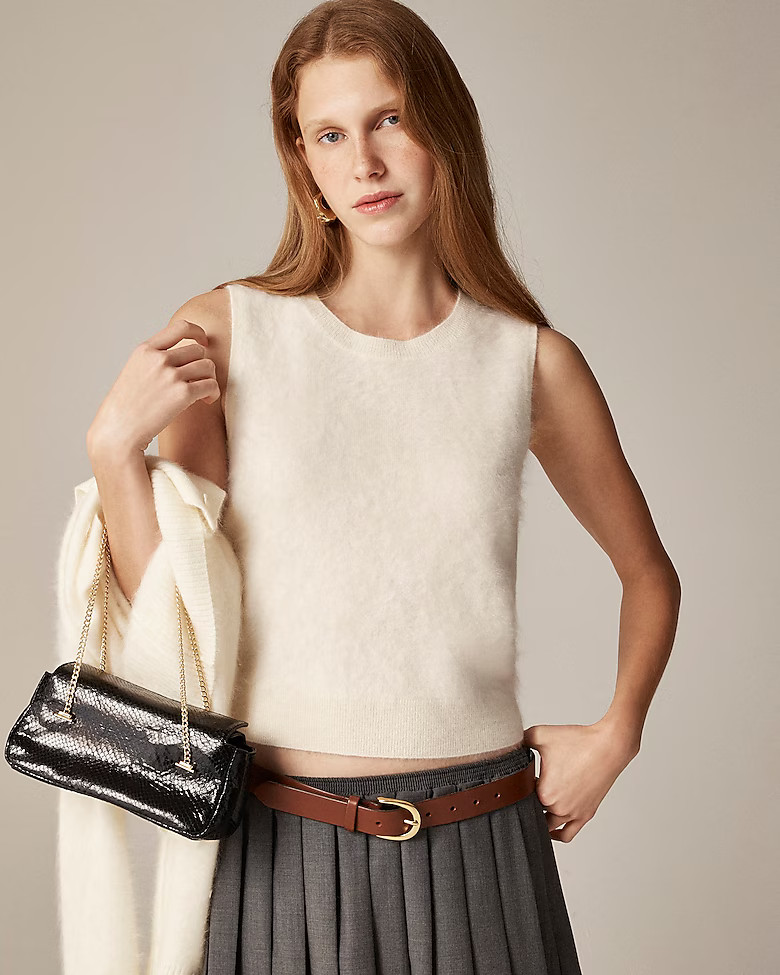 Brushed cashmere sweater shell | J. Crew US
