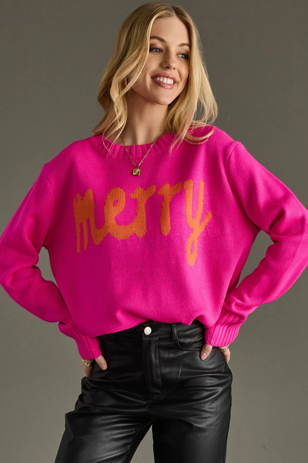 Merry Sweater - Bright Pink | Panache Accessories