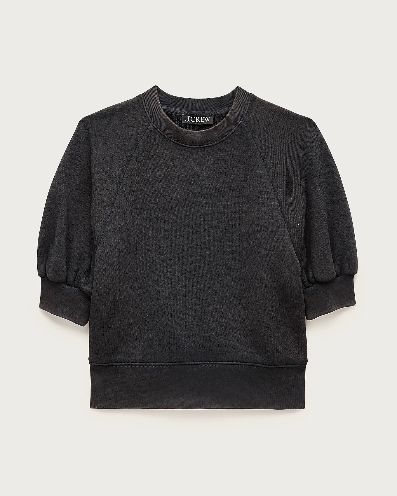 Heritage terry puff-sleeve sweatshirt | J. Crew US