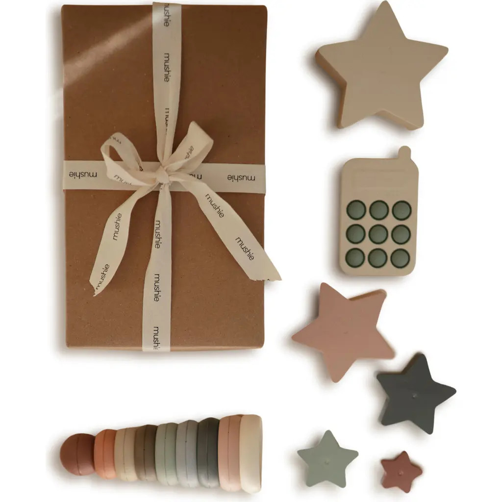 Mushie Everyday Play Gift Set in Green Multi at Nordstrom | Nordstrom