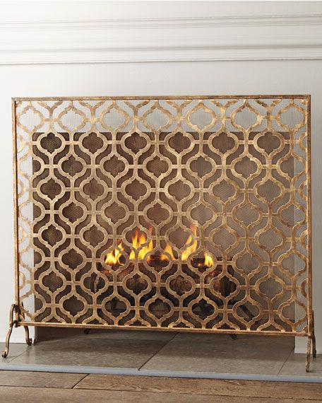 Lexington Single-Panel Fireplace Screen | Horchow
