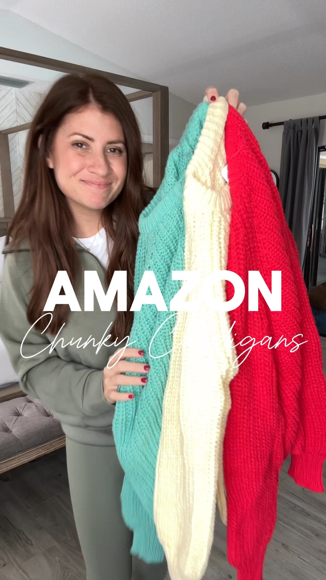 Amazon chunky cardigans! Love this style and fit! Comes in tons of color options and I’m wearing my true size small! Tons of ways style! 

Follow me for more affordable fashion and Amazon finds! 

#LTKSeasonal #LTKFindsUnder50 #LTKStyleTip