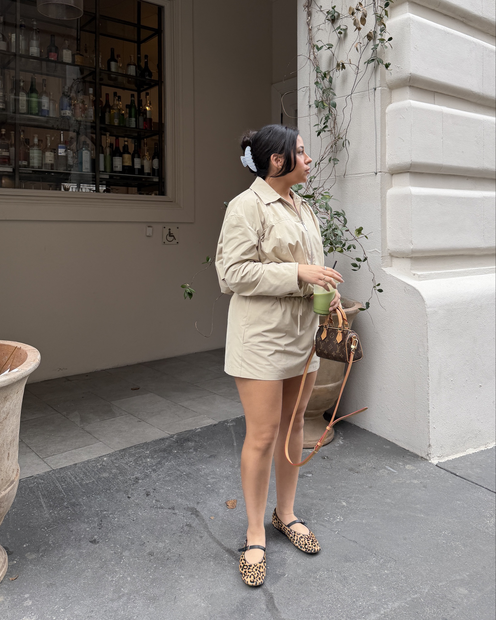 Jacket: small
Skort: small
Flats: 6.5 
Nano speedy 

#LTKdayinmylife #LTKgrwm #LTKootd