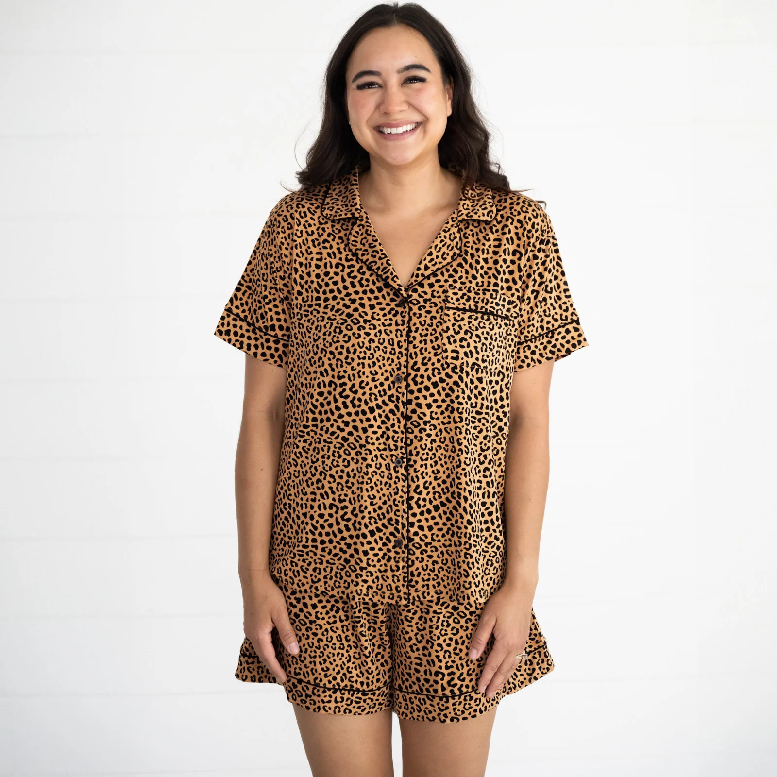 Classic Leopard Women's Pajama Set | Little Sleepies
