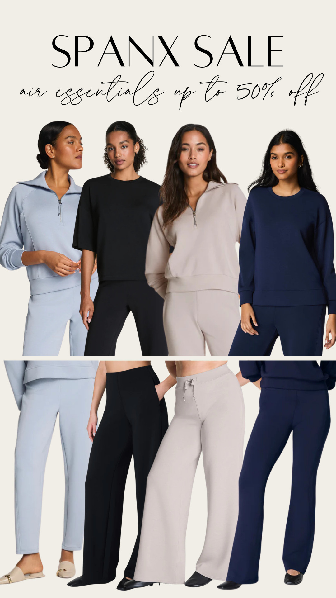Spanx sale!! Air essentials up to 50% off - these are my GO TO sets for travel year round, fit TTS 

 #LTKSaleAlert #LTKTravel