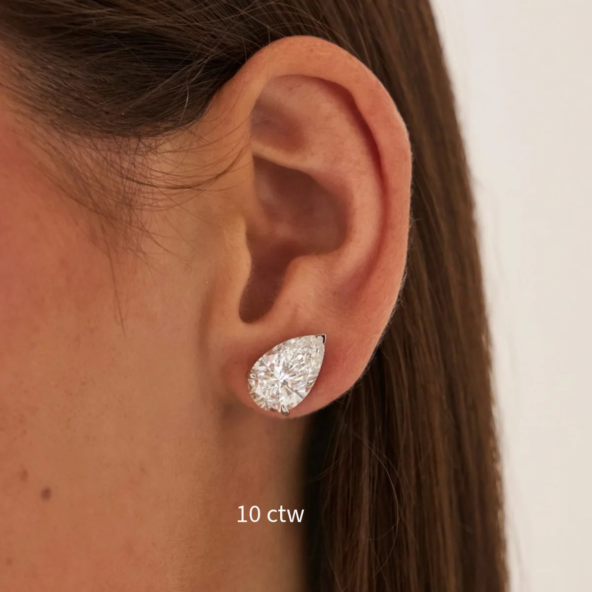 Lab Grown Pear Cut Diamond Studs | RW Fine Jewelry