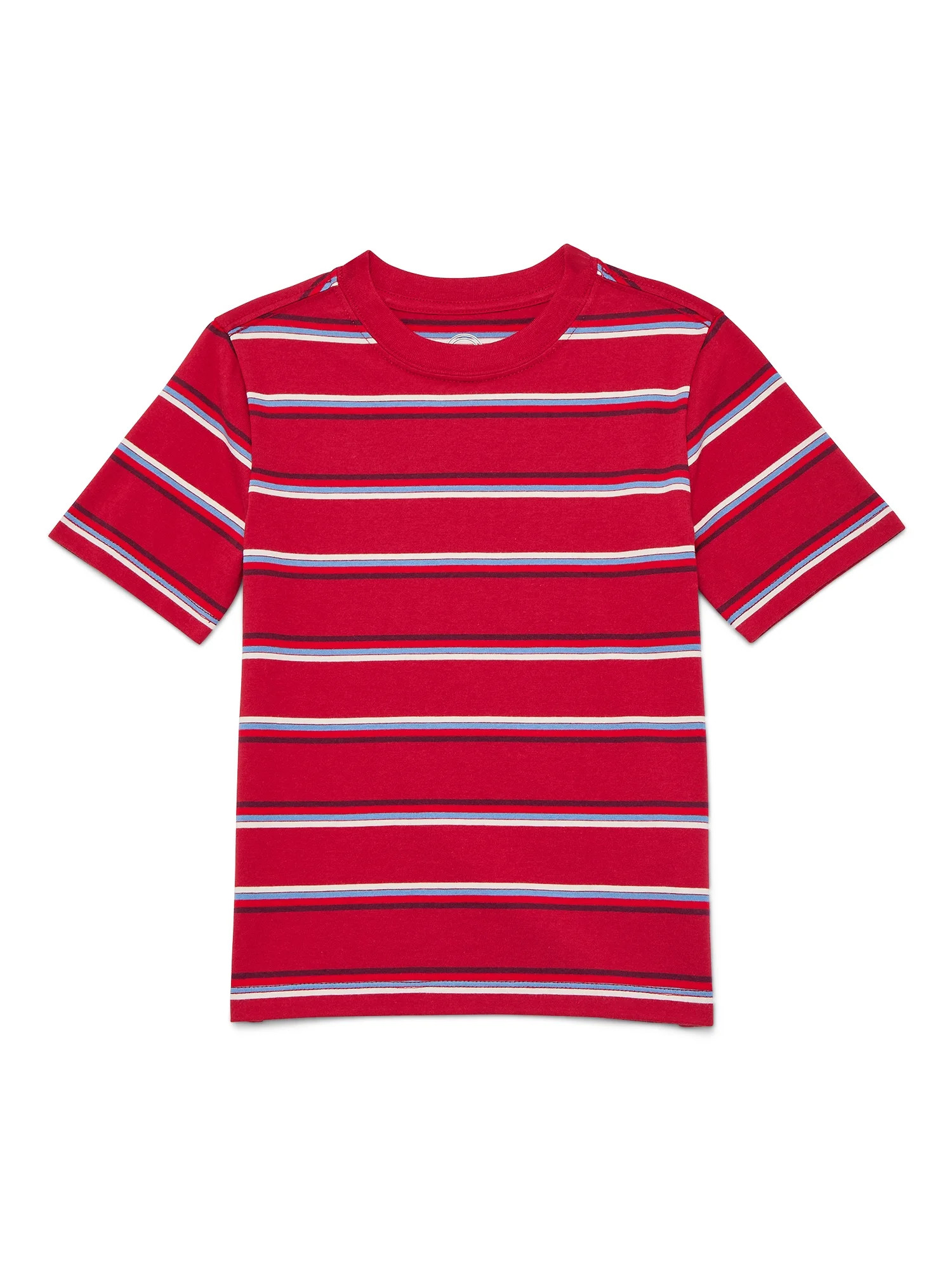 Wonder Nation Boys Short Sleeve Stripe T-Shirt, Sizes 4-18 & Husky | Walmart (US)