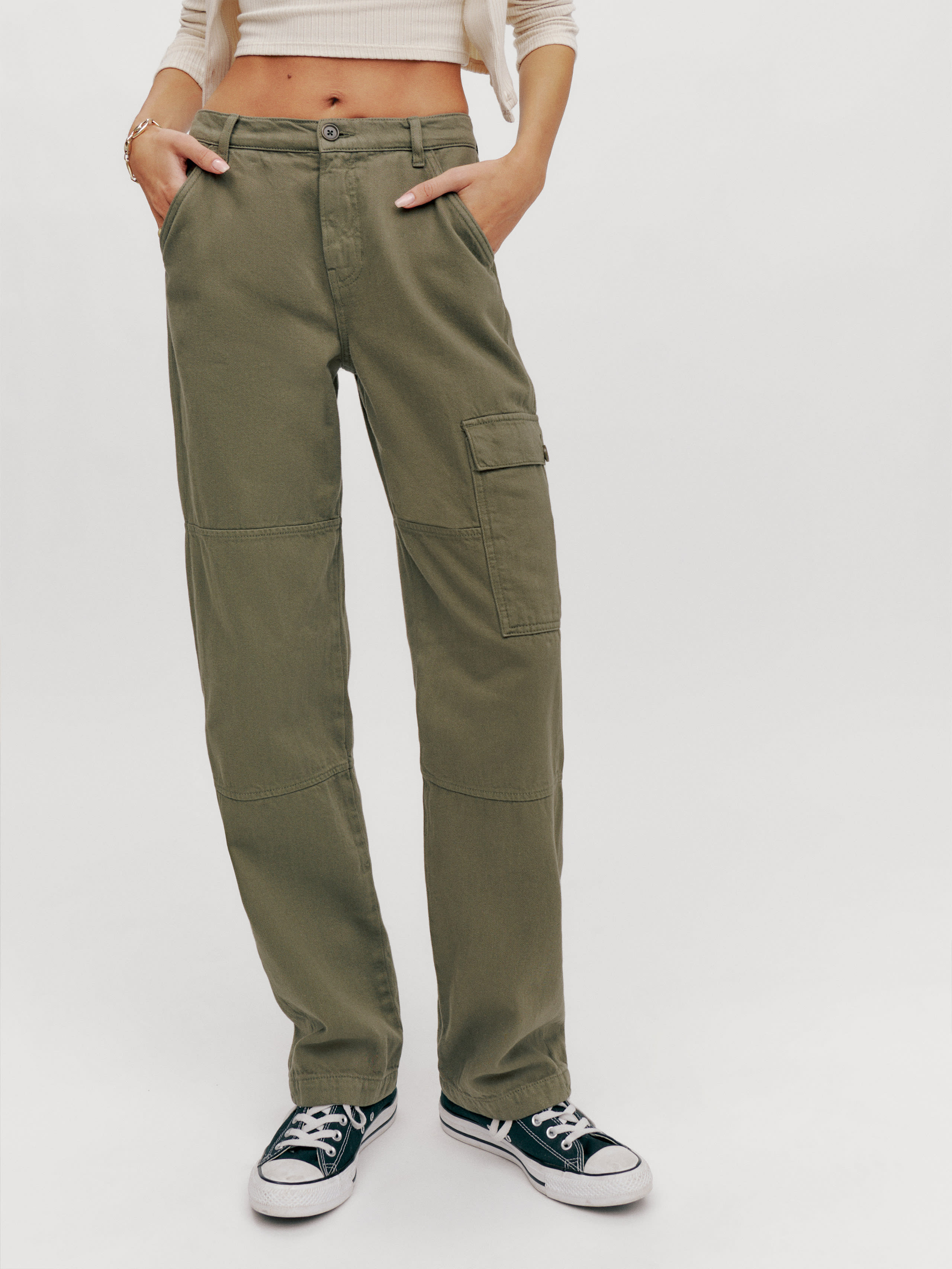 Bailey High Rise Utility Pant | Reformation (Global)