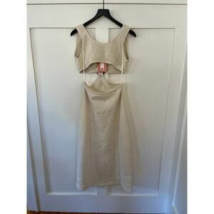 Cult Gaia Bank Knit Dress Off White Size XL | Poshmark