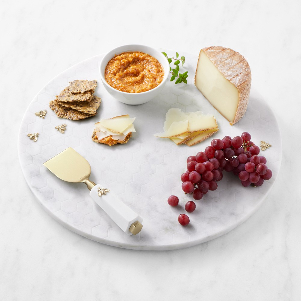 Marble Honeycomb Round Cheese Board | Williams-Sonoma