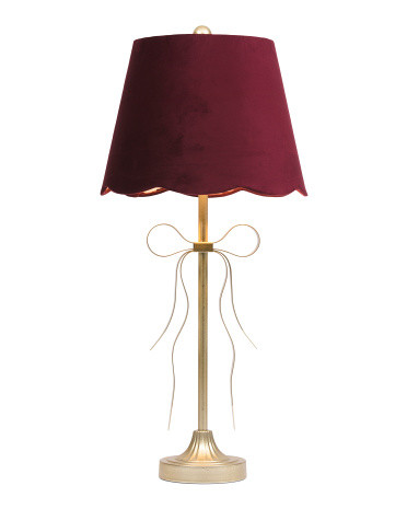 29in Metal Ribbon Scalloped Shade Table Lamp | TJ Maxx