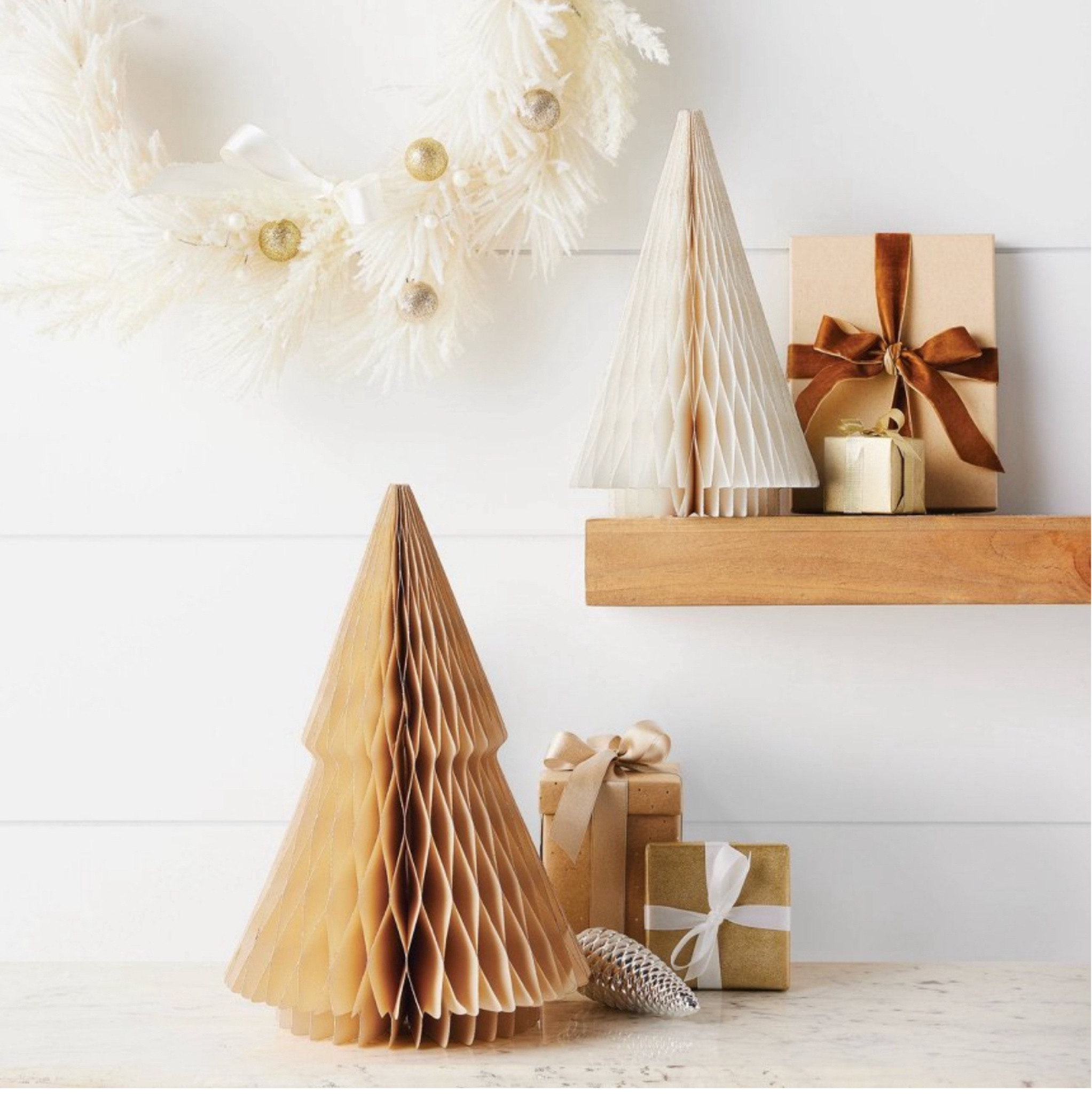 Paper Honeycombs Christmas figurines 🤎

#LTKSeasonal #LTKHome #LTKHoliday