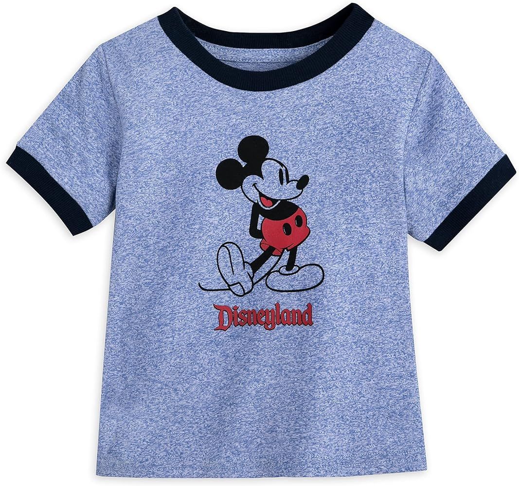 Disney Mickey Mouse Classic Ringer T-Shirt for Baby – Disneyland – Blue | Amazon (US)