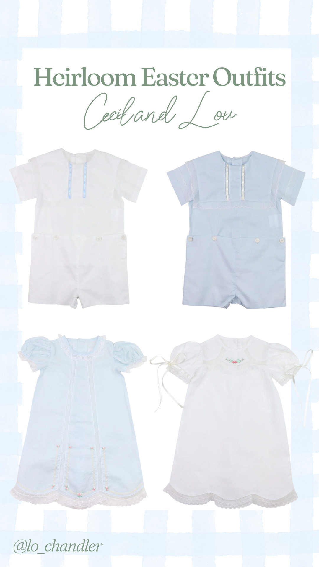 Cecil and Lou has their Heirloom Easter Outfits available for pre order now! These are amazing quality! 

 #LTKSeasonal #LTKFindsUnder100 #LTKKids