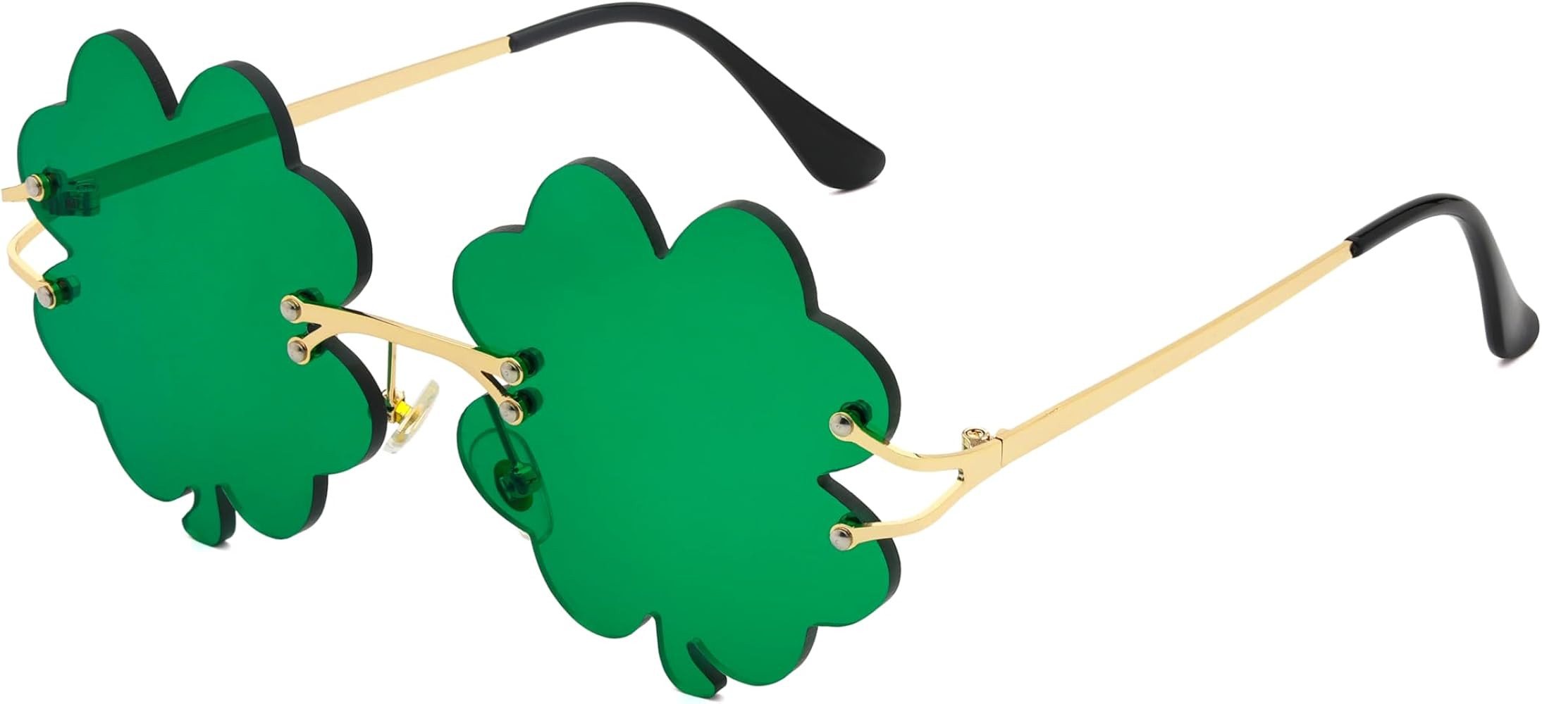 LIKSMU St. Patrick's Day Sunglasses for Women Men Irish Shamrock Sunglasses Green Four Leaf Clove... | Amazon (US)