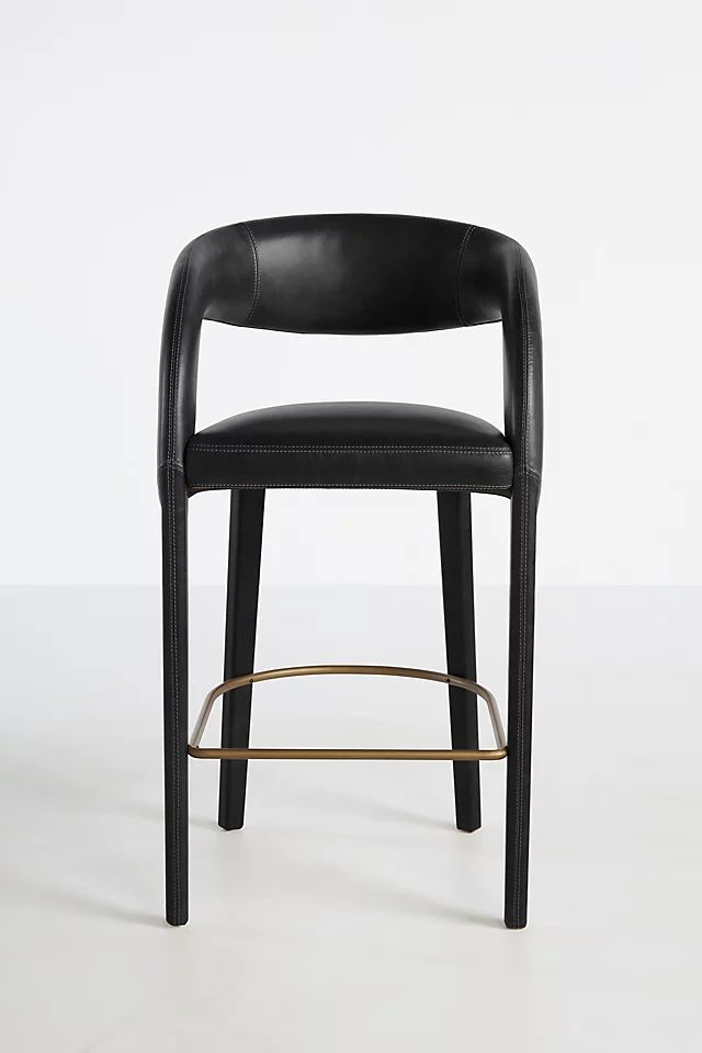 Leather Hagen Counter Stool | Anthropologie (US)