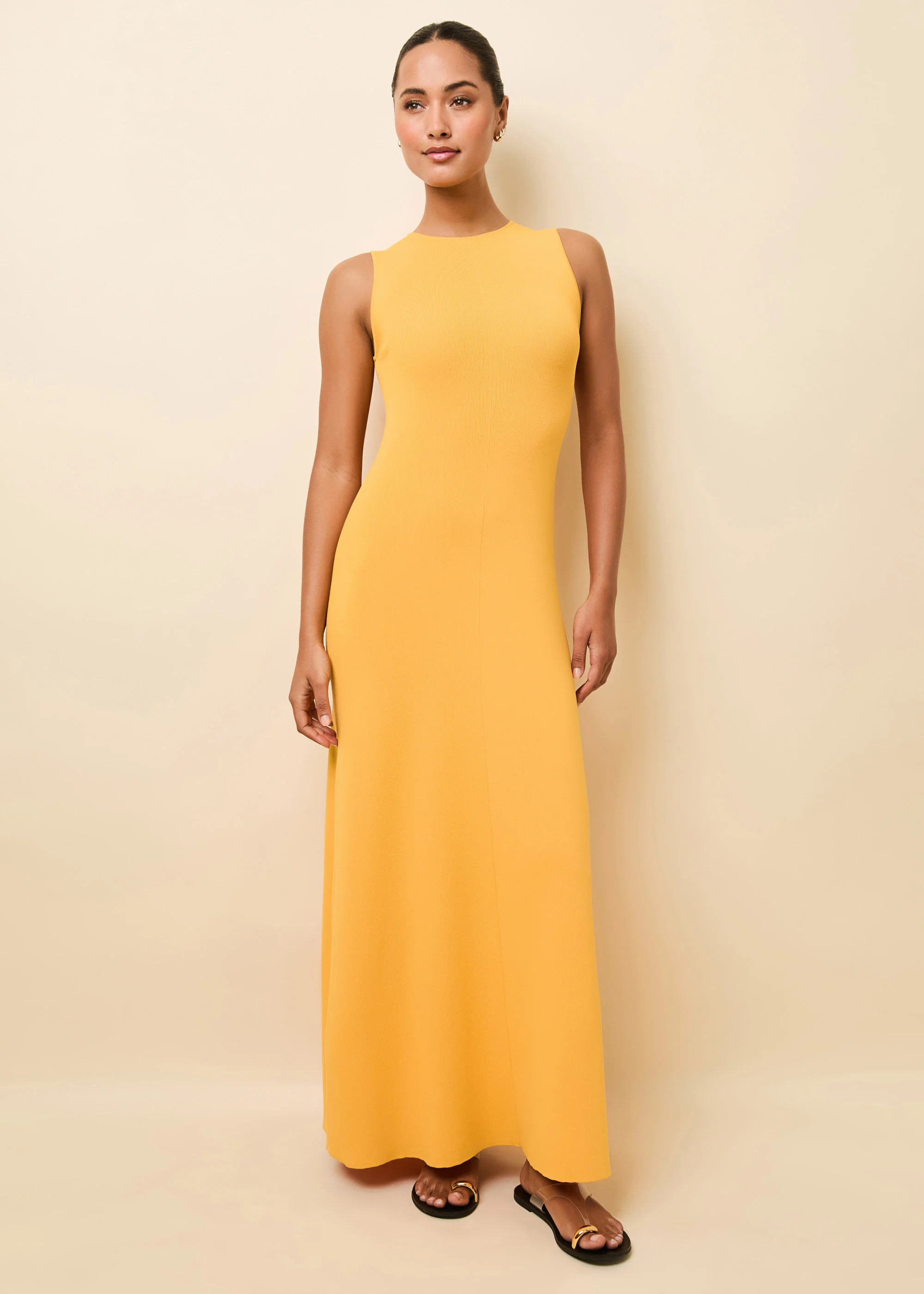 Lucerne Dress Mango | Solid & Striped