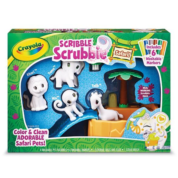 Crayola Scribble Scrubbie Safari Tub Set with 4 Pets | Target