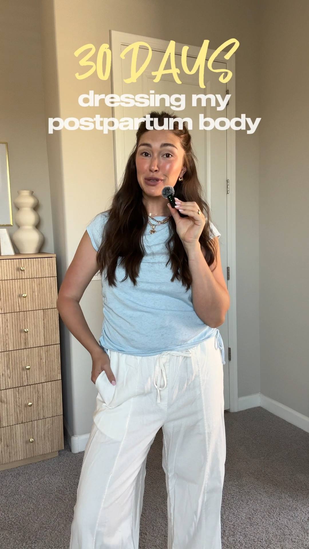 Wearing true size medium in pants. Went up one size in top - but I would stick with true size

#LTKootd #LTKgrwm #LTKTall