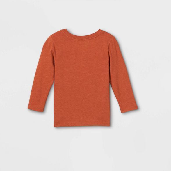 Toddler Boys' Autumn Graphic Long Sleeve T-Shirt - Cat & Jack™ Dark Orange | Target