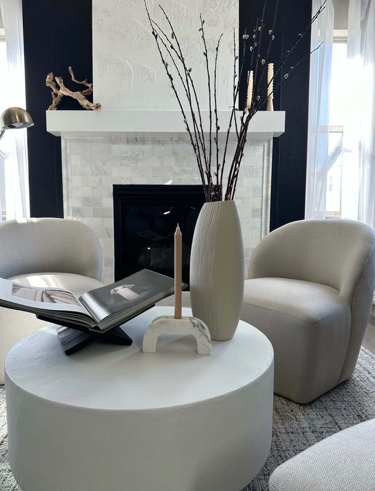 Modern neutral vibe 🤍

Conversation | vase | sitting room | coffee table | chair | home decor | stems | target finds | top seller 


#LTKOver40 #LTKHome