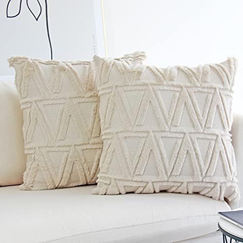 JOJUSIS Plush Short Wool Velvet Decorative Throw Pillow  | Amazon (US)