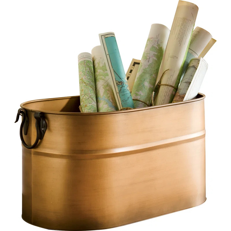 Abdulkadyr 12.75'' W Metal Log Rack | Wayfair North America