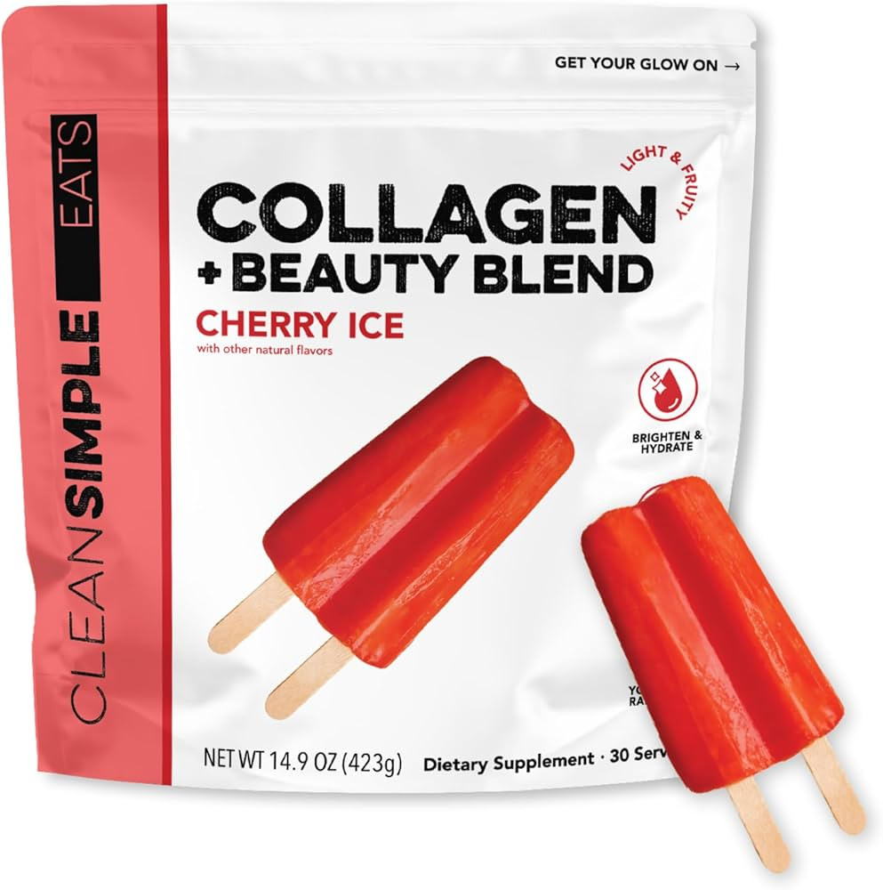 Clean Simple Eats Collagen Cherry Ice, 30 Serving | Amazon (US)