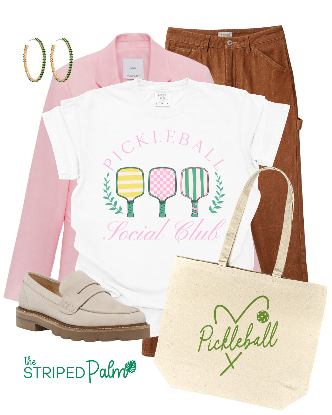 Serve looks on and off the court with this preppy pickleball tee 🎾 Featuring candy-colored paddles and soft script lettering, it’s part sporty, part social club chic. Perfect for match days, smoothie runs, or just repping your love for the game in classic style. 

 #LTKSummerEdit #LTKActive #LTKU