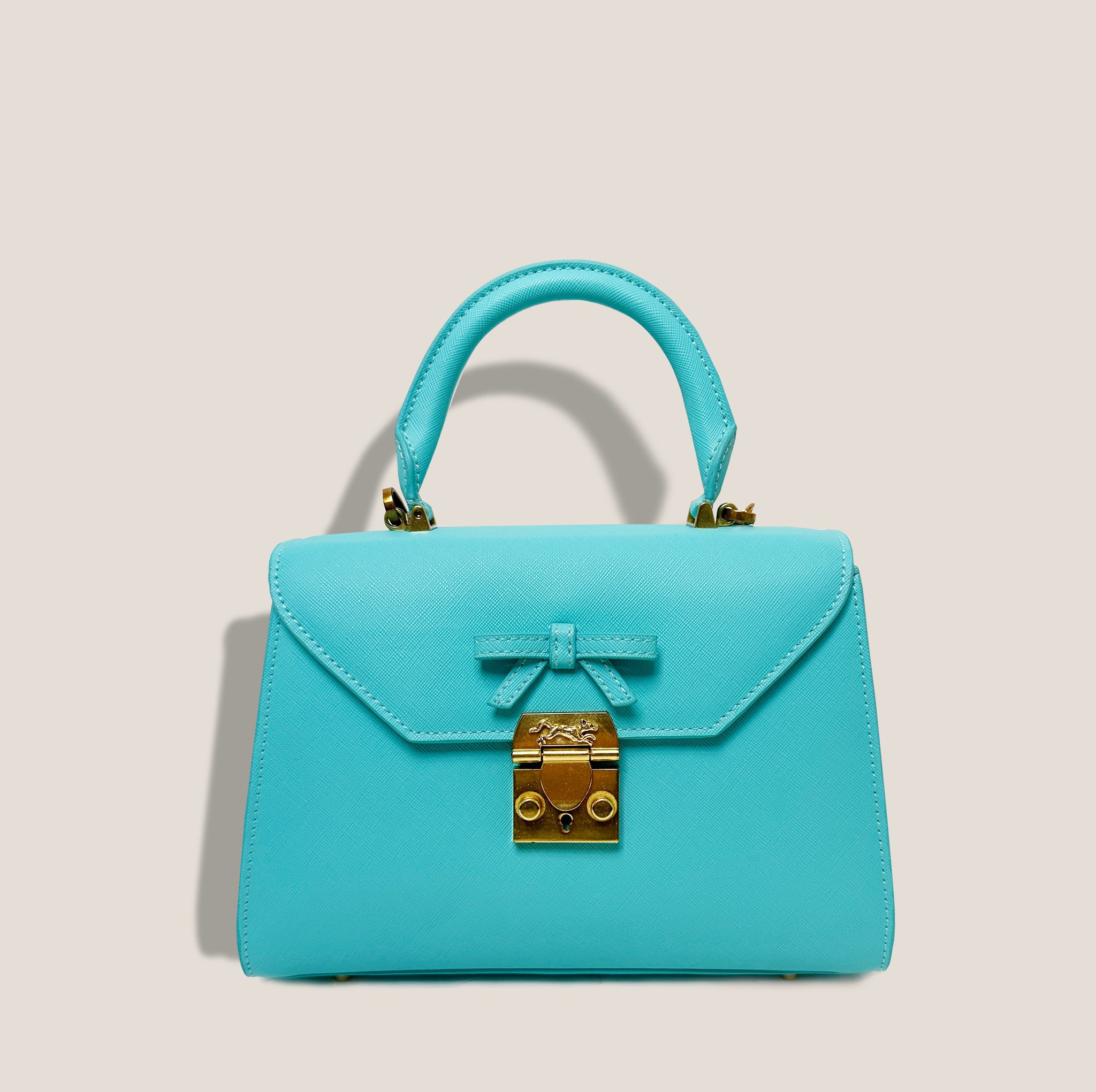 MME. AUDREY BOW Bag - BREAKFAST BLUE | MME.MINK