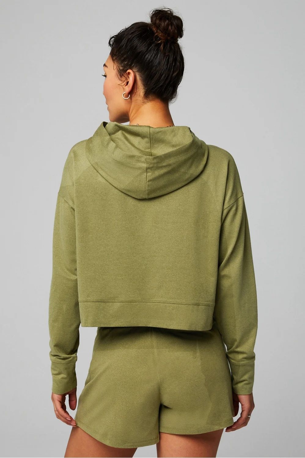 Cloud Jersey Cropped Hoodie | Fabletics - North America