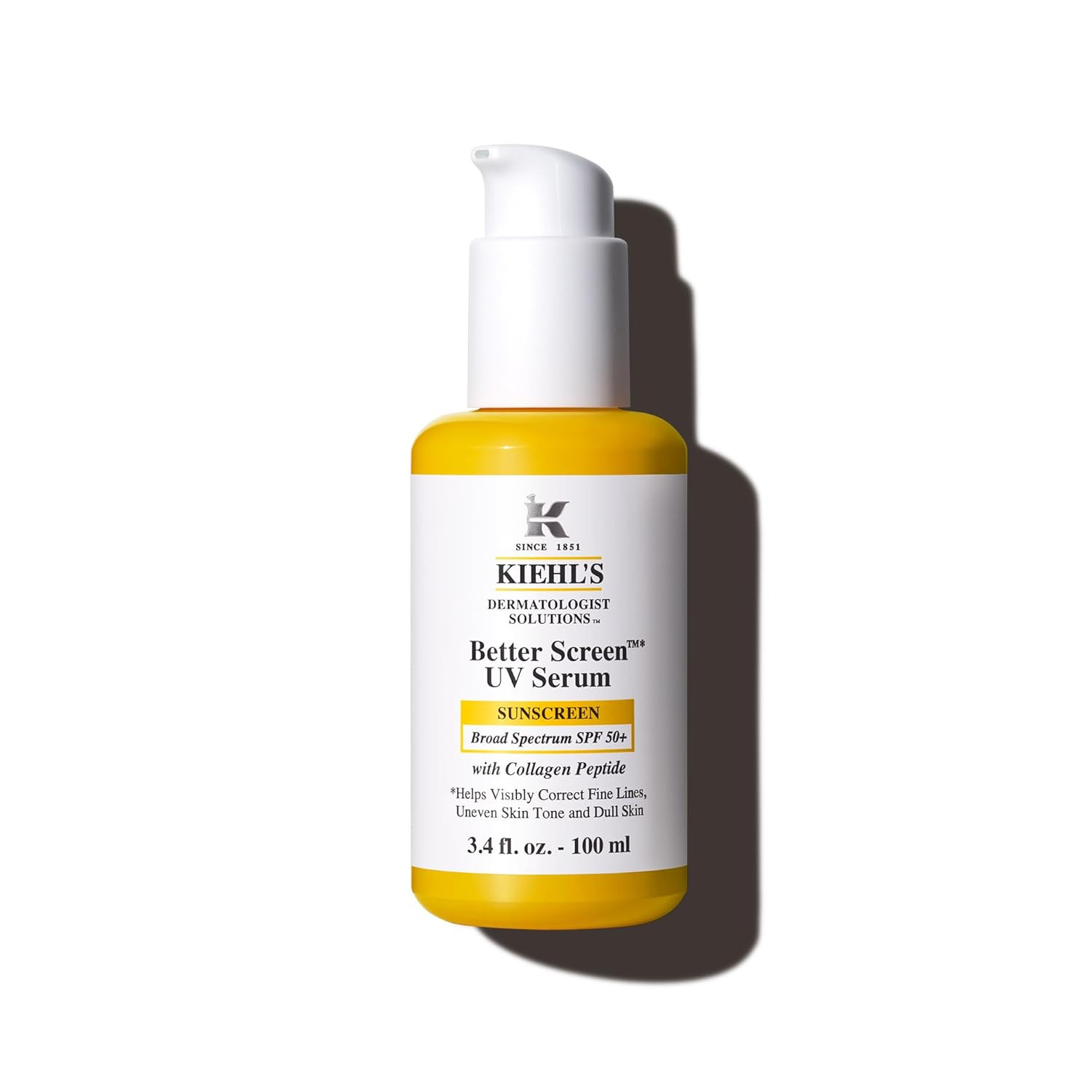 Kiehl's - Better Screen UV Serum SPF 50+ Facial Sunscreen, Collagen Peptide | Amazon (US)