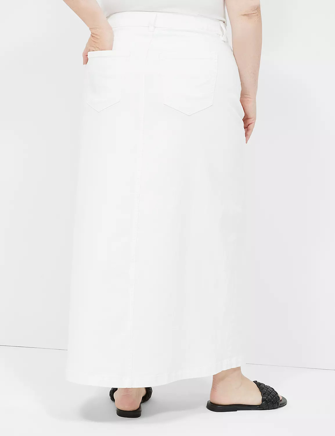 High-Rise Denim Maxi Skirt | LaneBryant | Lane Bryant (US)