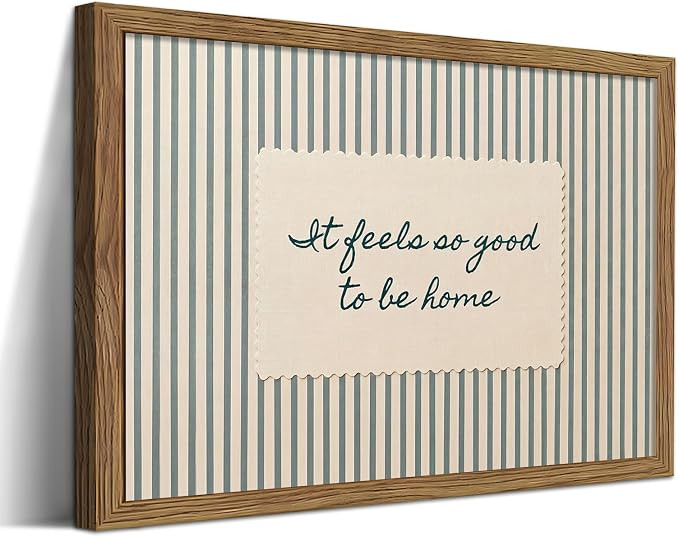 Framed Vintage Inspiring Canvas Wall Art, It Feels So Good to Be Home Canvas Print, Minimalist St... | Amazon (US)