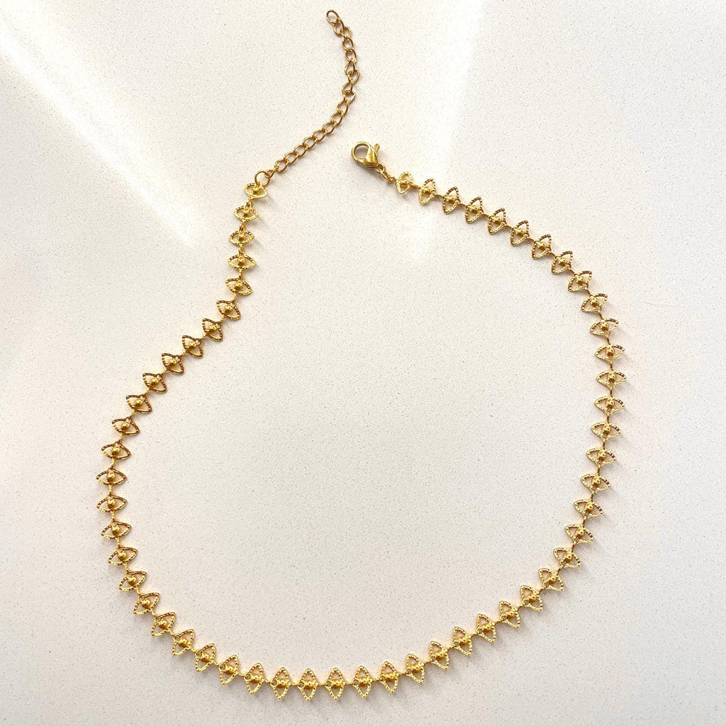 Evil Eye Chain Choker Necklace | Ellie Vail Jewelry